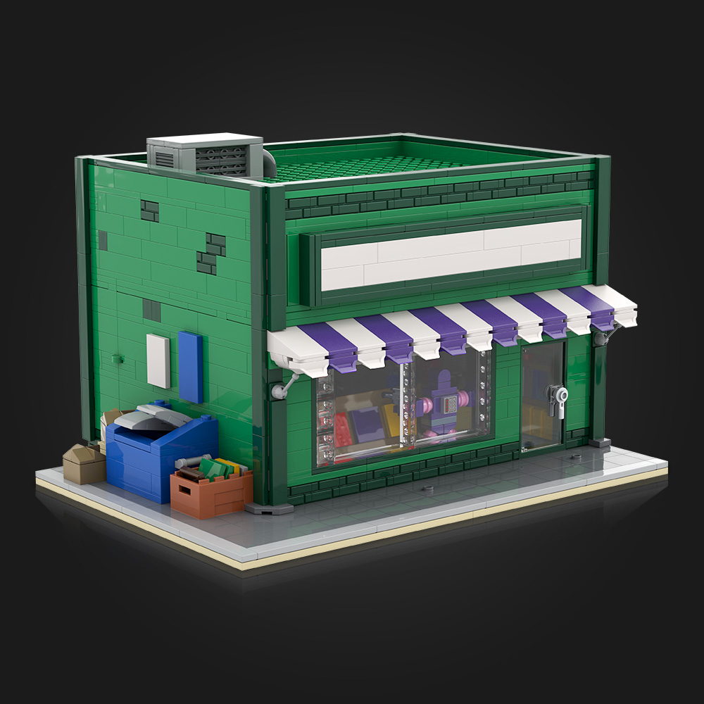 Diy Electronics Shop - MOC Film Street View Die Androids